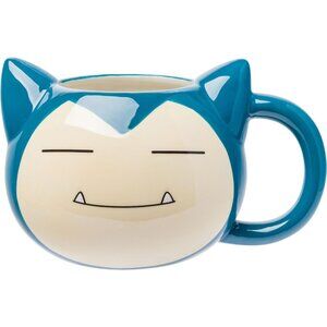 Silver Buffalo Pokemon Snorlax Face Ceramic 3D Sculpted Mug, 20 Oz